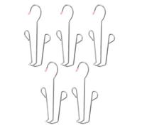 Générique Organisateur de Chaussures Cintres à Double Crochet en Acier Inoxydable Argenté pour Ranger et Protéger Lot de 5 et Ranger et Protéger Couleur Aléatoire Sandales Placards