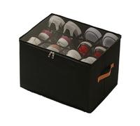 Générique Organisateur de Chaussures pour Placard,Range-Talons Pliant - Boîte de Rangement avec Séparateurs Réglables, Couvercle Transparent et Poignée pour Entrée Chambre Dortoir