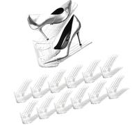 Générique Organisateur de chaussures vertical 12 pièces, largeur adaptable, cadre en plastique robuste optimisant efficacement l ' espace dans la garde-robe, étagère à chaussures verticale