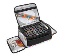 Générique Organisateur De Peinture - Porte-Sac Oxford avec Sangle,Trousse Portable Oxford pour Peinture Artistique avec Compartiments à Outils,pour Le Transport de Fournitures d'art en