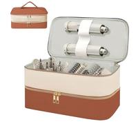 Générique Organisateur de sèche-Cheveux en Couches, Conception Portable en PU étanche avec Transport à la Main pour Accessoires de Maison et de Voyage, Organisateur Multifonctionnel
