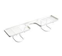 Générique Organisateur d'Évier Cuisine - Égouttoir Portable sans Perçage avec Bac Récupérateur | Étagère Rangement Salle de Bain - pour Brosses à Dents, Cosmétiques, Salle de Bain, Toilettes