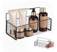 Générique Organisateur Noir Fer en Murale D'étagère de Salle de Bain | Rangement Polyvalent, Style Élégant et Robuste, Cuisine, Format Mural Pratique