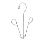 Générique Organiseur de Chaussures Clips Latéraux en Acier Inoxydable Argenté 4pcs pour Séchage et Rangement à Usage Domestique