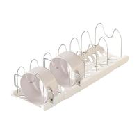 Générique Organiseur De Pour Placard Et Tiroir - Support De Réglable Avec 7 Compartiments, Système D'organisation Extensible Pour | Pour Les Petites Cuisines Avec Protection Con