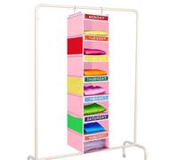 Générique Organiseur de vêtements pour Portant Pliable Mobile à 2 Crochets | range-pantalons de penderie pour jeans pull sweatshirt hoodie robe tenue dortoir université