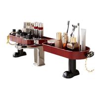 Générique Organiseur Robinet Cuisine, Grande Capacité sur Pied Drainage en U, Étagère Organisateur Salle De Bain, pour Cuisine Salle Bain Soins Peau Flacons De Parfum Brosses À Dents