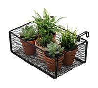 Générique Outdoor Plant Shelf - Iron | Adjustable Balcony Flower Rack