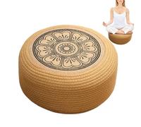 Générique Outdoor Pouf Ottoman Waterproof Woven Round Outdoor Poufs