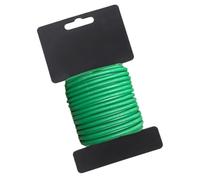 Générique Outil de Fixation des Plantes câble de 5mm x 10m recouvert Plastique Vert avec câble de Serrage pour Plantes grimpantes Jardin