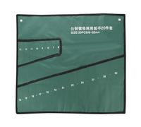 Générique Outil Multifonction Toile Épaisse Pochette à Outils Enroulable Organiseur de Clés et Tournevis Portable Pochette de Rangement Légère et Résistante pour Bricoleurs