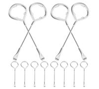 Générique Ouvre-couvercle de Seau en Acier Argenté Robuste et Fiable, Outil Multifonction pour Ouvrir Facilement les Pots de Peinture, Maison Camping, Lot de 12 Pièces