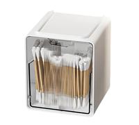Générique Pad Organizer for Bathroom - Dustproof Clear Storage Dispenser, Cotton Swab Qtip Holder Box, Vanity Countertop Wall Shelf Cosmetic Organizer | for Bedroom Bathroom Salon Spa Hotel Home