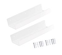 Générique Paire d ' étagères de Rangement murales pour appareils, Flottant en Acrylique avec Rebord et vis de Fixation incluses pour sur perceuse, étagère pour appareils, en