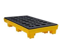 Générique Palette modulaire Robuste de rétention des déversements pour liquides industriels, bac de rétention pour Chariot élévateur, conteneur en Plastique Durable pour entrepôts et usines (120 x 60