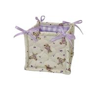 Générique Panier de Rangement de Bureau en Coton matelassé élégant, Accessoire Portable pour Une Organisation Efficace des Effets personnels personnalisés, Panier en Tissu
