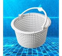 Générique Panier Skimmer Piscine,Panier Skimmer Piscine 18 Cm,Filtre Skimmer Piscine Panier,Panier De Filtre D'Écumoire De Remplacement,Préfiltre De Piscine avec Poignée pour Un Retrait Facile