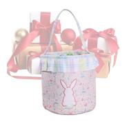 Générique Paniers De Pâques - Seau De Rangement en Forme De Lapin Mignon, Sac Fourre-Tout De Chasse Aux Œufs De Vacances pour Garçons Et Filles, Porte-collation Réutilisable pour Et Bonbons | Con