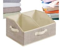 Générique Paniers de Rangement avec Séparateurs Amovibles Grand | Bacs de Rangement pour Armoire et Panier dÉtagère pour Maison Chambre Salle de Bain Chambre de Bébé Dortoir Placard Armoire