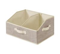 Générique Paniers Pour Étagères avec 3 Poignées et Séparateurs Amovibles | Bacs de Rangement pour Armoire et Panier dÉtagère pour Maison Chambre Salle de Bain Chambre de Bébé Dortoir Placard Armoire