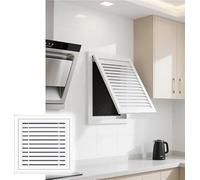 Générique Panneau d'accès à la Ventilation à persiennes pour Plafond et pignon avec Grille de Filtration, Trappe de Service en Alliage d'aluminium Blanc pour Le câblage des cloisons sèches,