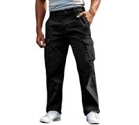 Générique Pantalon Cargo Homme avec Poches Pantalon de Travail Grande Taille Elastique Hiver Pantalons de Travail Décontracté Extérieur Militaire Chasse Jogging Survêtement Casual Activewear