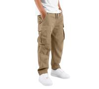 Générique Pantalon Cargo Homme De Travail avec Plusieurs Poches avec Ceinture élastique