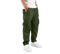 Générique Pantalon Cargo Homme De Travail avec Plusieurs Poches avec Ceinture élastique