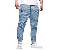 Générique Pantalon Cargo Homme Travail, Pantalon Homme De Travail Cargo Noir De Jogging Plage Shorts Course À Pied Tactique Multi Poches Combat Stretch Extensible Séchage Rapide (Bleu,S)