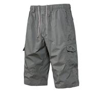 Générique Pantalon Cargo, Militaire Pantalon De Travail en Coton Poche Cargo pour Homme avec Ceinture en Tissu De Jogging Homme Pants Crochet Short Randonnée Survêtement (armée Verte,XL)
