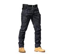 Générique Pantalon de Travail Homme Cargo Multipoches avec Genouillères Taille Elastique Extensible Résistant Durable Séchage Rapide Léger Tactique Militaire Treillis Randonnée Chasse Moto