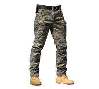 Générique Pantalon de Travail Homme Cargo Multipoches avec Genouillères Taille Elastique Extensible Résistant Durable Séchage Rapide Léger Tactique Militaire Treillis Randonnée Chasse Moto