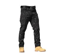 Générique Pantalon de Travail Homme Cargo Multipoches avec Genouillères Taille Elastique Extensible Résistant Durable Séchage Rapide Léger Tactique Militaire Treillis Randonnée Chasse Moto