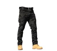 Générique Pantalon de Travail Homme Cargo Multipoches avec Genouillères Taille Elastique Extensible Résistant Durable Séchage Rapide Léger Tactique Militaire Treillis Randonnée Chasse Moto