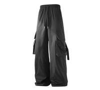 Générique Pantalon De Travail Homme Chantier,Pantalon Cargo Streetwear à Poches Multiples Entrejambe Basse Coupe Ample Cordon De Serrage Style Jogging Fuselé pour Un Look DéContracté