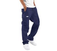 Générique Pantalon De Travail Homme,Pantalon Cargo Homme avec Multi Poches Version ÉPaissie Pantalons De Travail Taille Elastique Casual Baggy