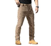 Générique Pantalon de Travail Homme, Pantalon Cargo Homme Tactique Militaire Multi Poches Stretch Imperméable pour Outdoor Randonnée Chasse