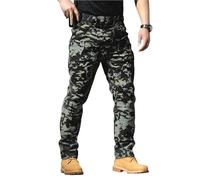 Générique Pantalon de Travail Homme, Pantalon Cargo Homme Tactique Militaire Multi Poches Stretch Imperméable pour Outdoor Randonnée Chasse