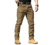 Générique Pantalons de Travail Homme avec Poche Cargo Treillis Militaire Randonnée Chasse Pantalon Tactique Homme Combat Pantalon Stretch Extensible Séchage Rapide Vetement de Travail