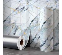 Générique Papier Peint Adhésif Effet Marbre De 2,3mm D'épaisseur, Carreaux Adhésifs Imperméables pour Cuisines, Papier Peint Isolant pour Intérieurs,Meubles,Murs De Salle De Bain,H27