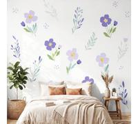 Générique Papier Peint Doux Élégant Esthétique Papier Peint Panoramique 350 x 256 cm Pour Salon Chambre D'Enfant décoration Chambre d'Enfant Décoration Murale Fleurs