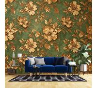 Générique Papier Peint Mural Intissé De Luxe Vintage À Motif Floral En Relief, Affiche Photo Décorative Pour La Maison Décoration Murale Élégante De Style Baroque Pour Salon Ou Bureau 368 Cm