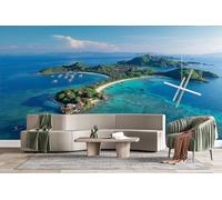 Générique Papier Peint Panoramiqu El Nido Philippines 3D intissé Murale Tropical Archipel Papier Peint xxl Fresque Moderne Peinture Murale Décorative pour Salon Chambre 350x256 23f304