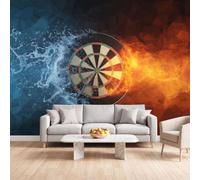 Générique Papier Peint Panoramique 3D Compétition, Papier Peint | Jeu Cible Fléchettes Fresque Murale Intissée - Décoration Murale 500x280 cm pour Salon Chambre Bureau Décor