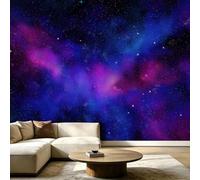 Générique Papier Peint Panoramique Cosmos Nébuleuse Étoile 400x280cm (WxH) Poster Mural 3D, Décoration Murale Premium, Espace Romantique conception Pour Salon, chambre et chambre d'enfants