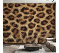 Générique Papier Peint Panoramique Imprimé Léopard, Papier Peint Guépard Peau d'animal Fond pour Chambre Wallpaper, Fresque Murale pour Salon Salle Deco Murale, 250x175cm D&O156