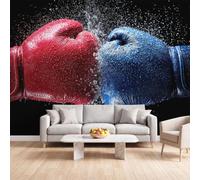 Générique Papier Peint Panoramique Sport Combat, Papier Peint | Gant Boxe Fresque Murale Intissée - Décoration Murale 250x175 cm pour Salon Chambre Bureau Décor
