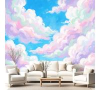 Générique Papier Peint Romantique, Fantaisie, Doux Papier Peint Panoramique Rose, nuages Pour Salon Chambre Géant Salon, Pour Salon Chambre Décoration Murale