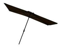 Générique Parasol D'extérieur Demi-rectangulaire 250 x 130 cm, Parasol Mural de Marché avec Manivelle pour Mur, Appartement, Balcon, Terrasse, Véranda(Brown)