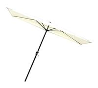 Générique Parasol D'extérieur Demi-rectangulaire 250 x 130 cm, Parasol Mural de Marché avec Manivelle pour Mur, Appartement, Balcon, Terrasse, Véranda(Beige)